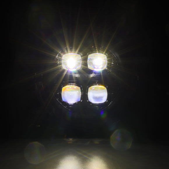 18-24 Jeep Wrangler JL/Gladiator JT NOVA-Series LED Projector Headlights Alpha-black