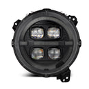 18-24 Jeep Wrangler JL/Gladiator JT NOVA-Series LED Projector Headlights Alpha-black-10