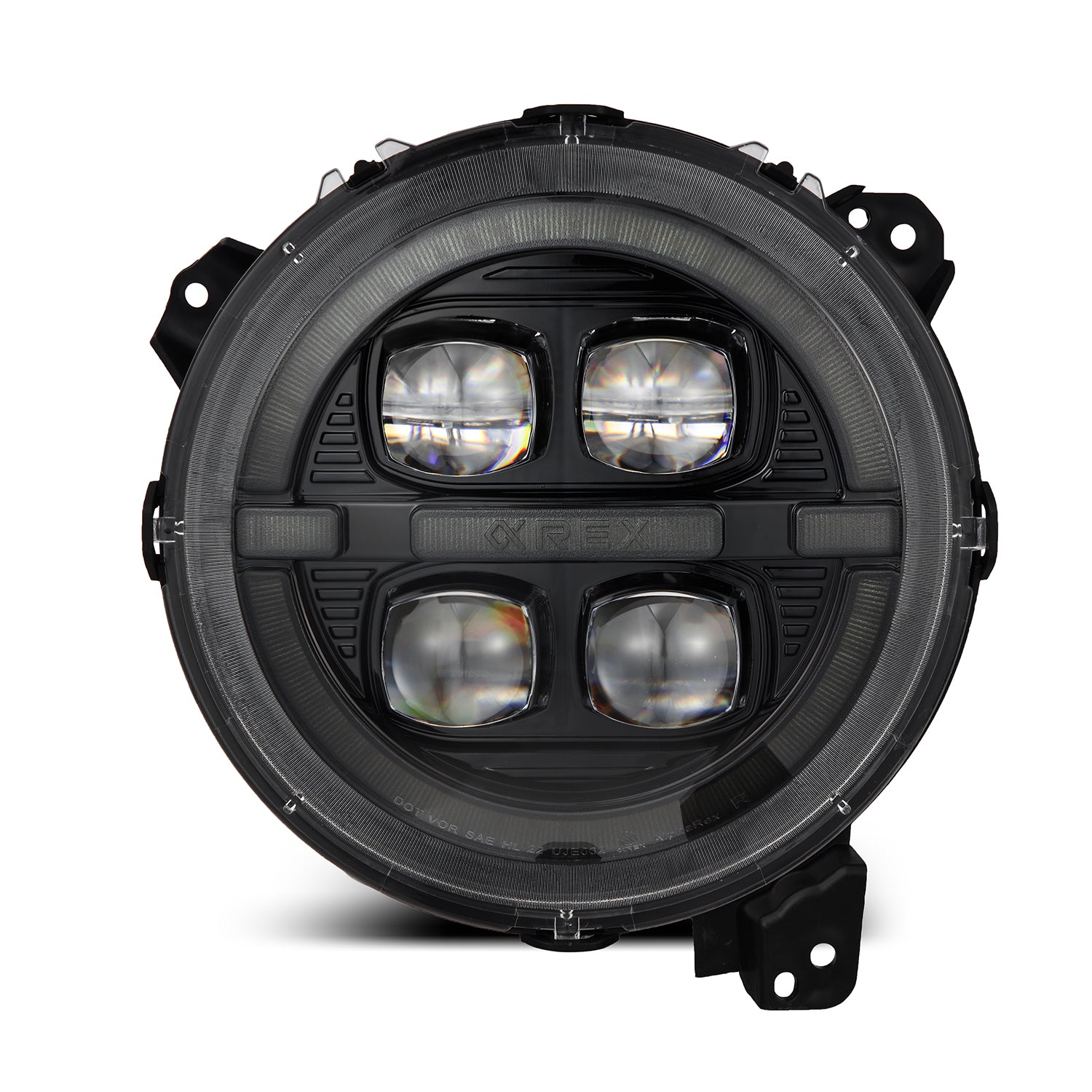 18-24 Jeep Wrangler JL/Gladiator JT NOVA-Series LED Projector Headlights Alpha-black