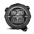 18-24 Jeep Wrangler JL/Gladiator JT NOVA-Series LED Projector Headlights Black-9