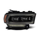 AlphaRex 19-21 Ram 2500 PRO-Series Projector Headlights Plank Style Alpha Black w/Activation Light-2