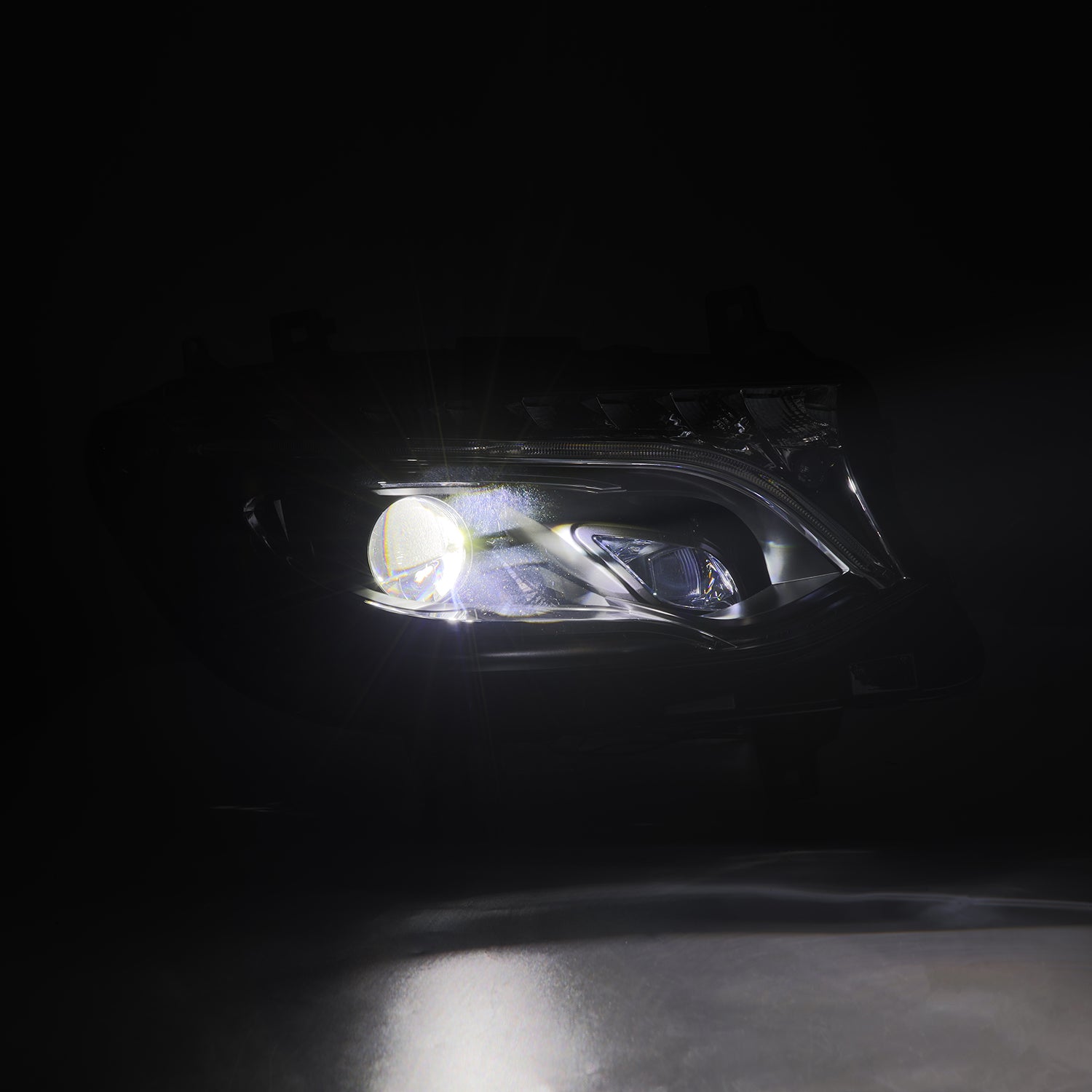 19-24 Mercedes-Benz Sprinter LUXX-Series LED Projector Headlights Black - 0