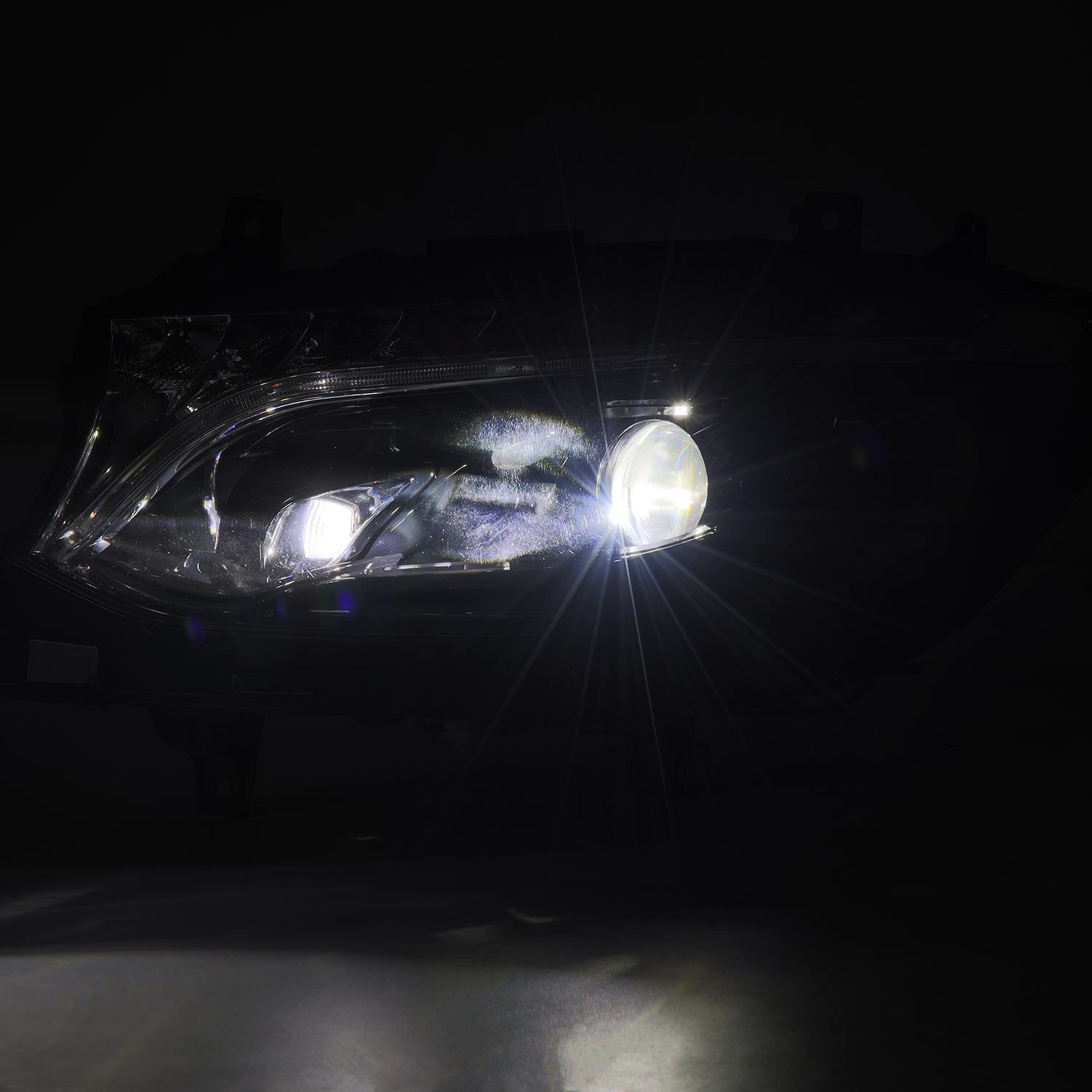19-24 Mercedes-Benz Sprinter LUXX-Series LED Projector Headlights Alpha-Black - 0