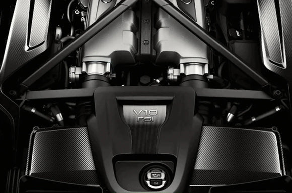 Audi OEM Carbon Inlay Engine Cover for 2017-2021 R8 (4S0103926B)