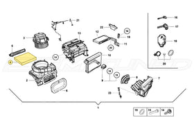 Audi OEM In-Cabin Filter for 17+ R8 / Huracan (4S0819439) - 0