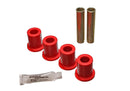 Energy Suspension 80-96 Ford Bronco / F150 / F250 / F350 Red Rear 4WD Frame Shackle Bushings Set-1
