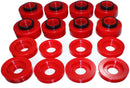 Energy Suspension 08-16 Ford F-250/F-350/F-450/F-550 Super Duty Crew Cab Red Body Mount Set-1