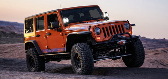 KC HiLiTES SlimLite 6in. LED Light 50w Spot Beam (Pair Pack System) - Black