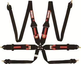 RACEQUIP FIA CAMLOCK 6PT PULL UP LAP FHR BLACK