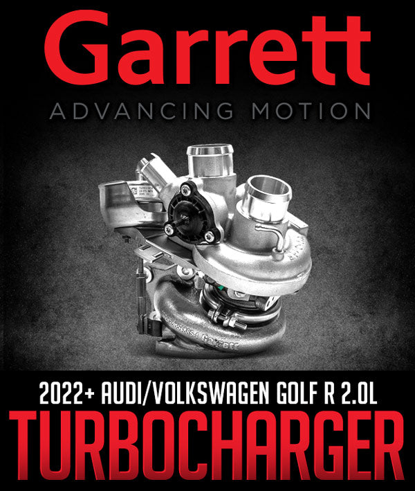 GARRETT ADVANCING MOTION POWERMAX DIRECT-FIT TURBOCHARGER: 2022+ AUDI/VOLKSWAGEN GOLF R 2.0L