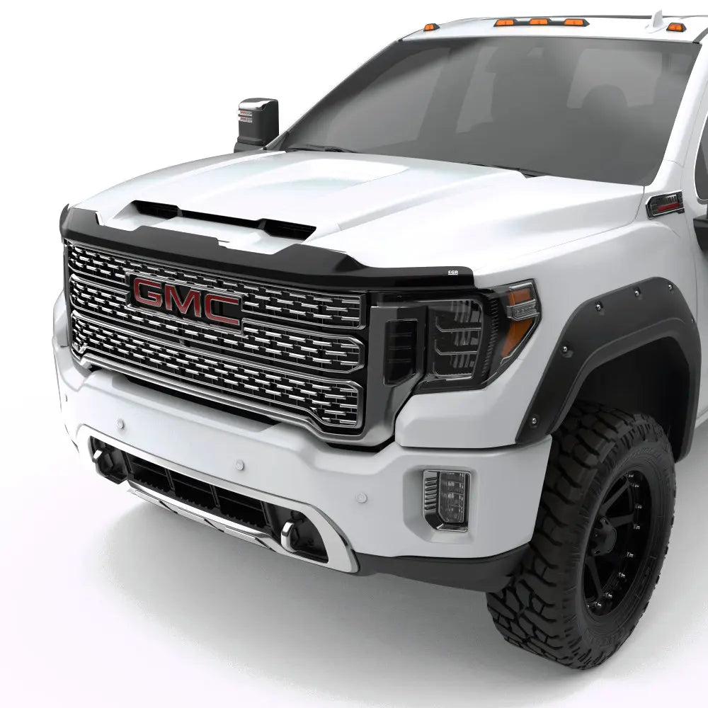EGR 20+ GMC Sierra  Superguard Hood Shield - Dark Smoke - 0