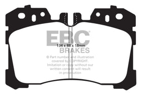 EBC 07+ Lexus LS460 4.6 Yellowstuff Front Brake Pads - 0