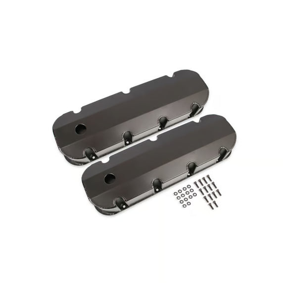 Mr. Gasket Fabricated Aluminum Valve Covers - Black Finish 1965-2000 Chevrolet 396-454 Big Block
