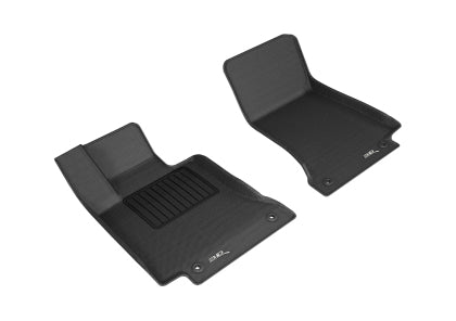 3D MAXpider 2016-2020 Mercedes Benz C-Class Coupe C205 Kagu 1st & 2nd Row Floormats - Black