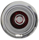 K&N Universal Air Filter Chrome Round Tapered Red - 4in Flange ID x 1.125in Flange Length x 5.5in H-5