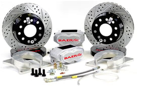 Baer Deep Stage SS4+ Fits Ford 8.8" Rear Ends w/C-Clip Eliminators & 2.5" Axle Standoff, 4 Lug (4X4.25" BC)
