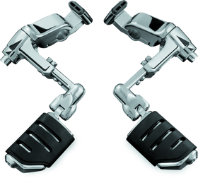 Kuryakyn Ergo III Adjustable Mount With Trident Dually ISO Pegs Chrome
