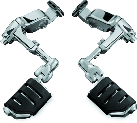 Kuryakyn Ergo III Adjustable Mount With Trident Dually ISO Pegs Chrome