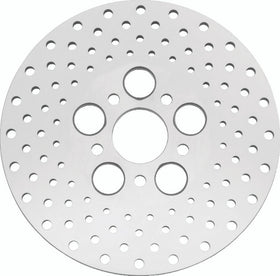 Bikers Choice 73-84 FL 10 Inch Front & Rear Drilled Stainless Rotor Replaces H-D 41813-79