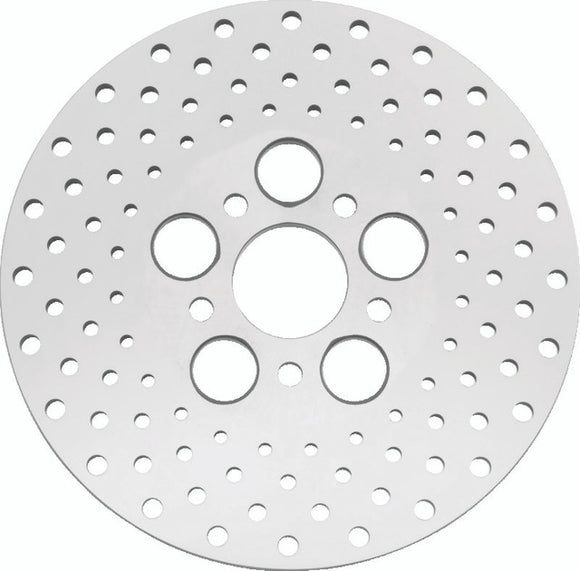 Bikers Choice 73-84 FL 10 Inch Front & Rear Drilled Stainless Rotor Replaces H-D 41813-79