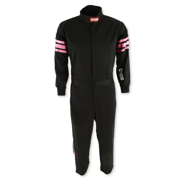 RACEQUIP SFI-1 JR SUIT PINK TRIM KXXS