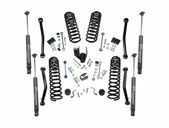 Superlift 18-20 Jeep Wrangler JL 2 Door 4in Dual Rate Coil Lift Kit w/ Superlift Shadow Shocks