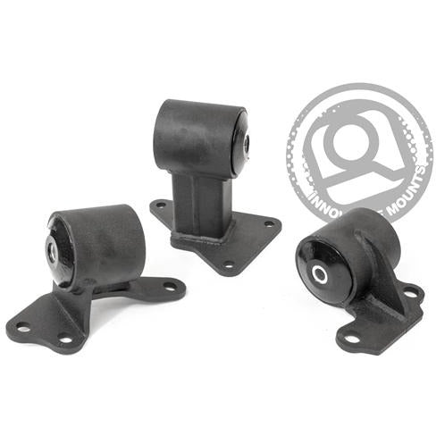 Innovative 94-97 Accord H/F Series Black Steel Mounts 85A Bushings (Auto Trans)