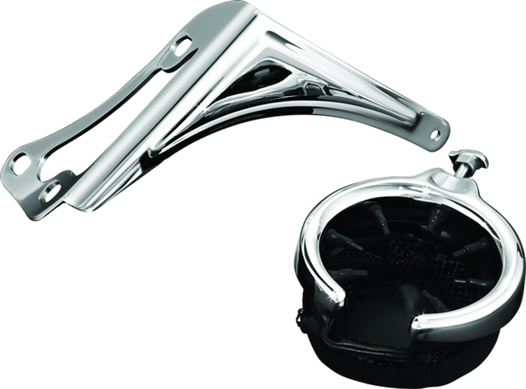 Kuryakyn Passenger Drink Holder With Basket 98-13 Touring Right Side Chrome