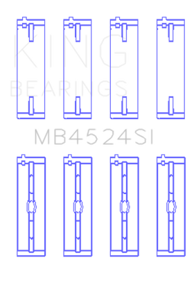 King Nissan VR38DETT/VQ35HR/VQ37HR Main Bearing Set - 0