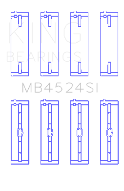 King Nissan VR38DETT/VQ35HR/VQ37HR Main Bearing Set - 0