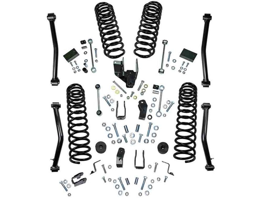 18-19 Jeep Wrangler JL Unlimited 4in Dual Rate Coil Lift Kit- Incl Rubicon w/ Shock Extensions