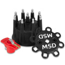 MSD Repl. Cap & Rotor. Black Pro Mag Lite-1