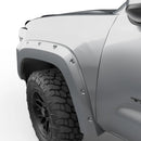 EGR 16+ Toyota Tacoma w/Mudflap Bolt-On Look Color Match Fender Flares - Set - Silver Sky-2