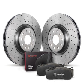 Brembo OE 15-20 Audi A3 Quattro/19-23 Q3/15-20 S3/16-23 TTS Quattro/19-23 Arteon Rear Disc Brake Kit KTX4079