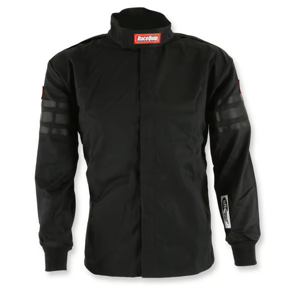 RACEQUIP SFI-1 JR JACKET BLACK TRIM KXXL