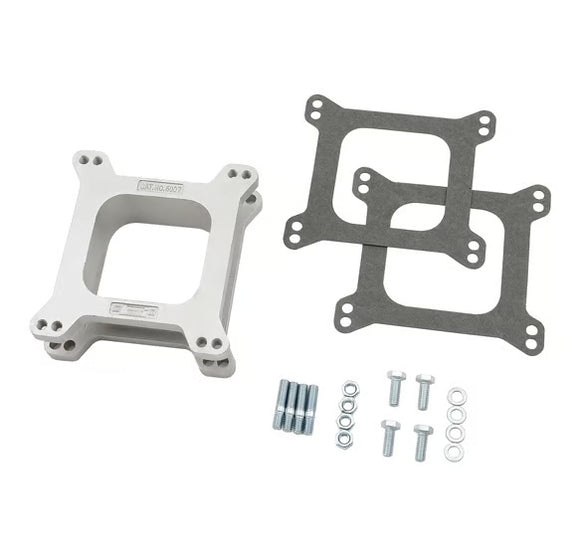 Mr. Gasket Carburetor Spacer Kit - Open Center - Aluminum - 2 Inch