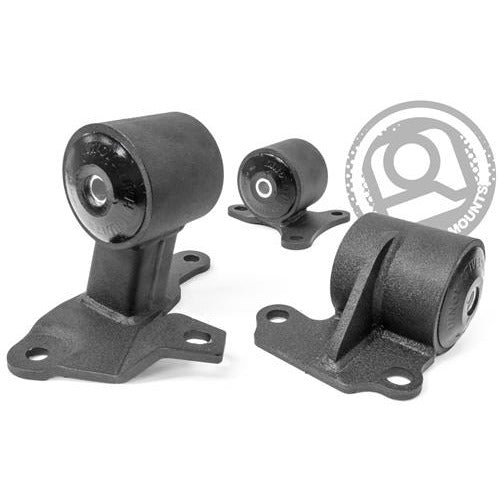 Innovative 94-97 Accord H-Series Black Steel Mounts 75A Bushings (Auto to Manual)