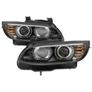 Spyder Auto Signature Projector Headlights LED DRL Black BMW E92 3 Series 2008-2010-1
