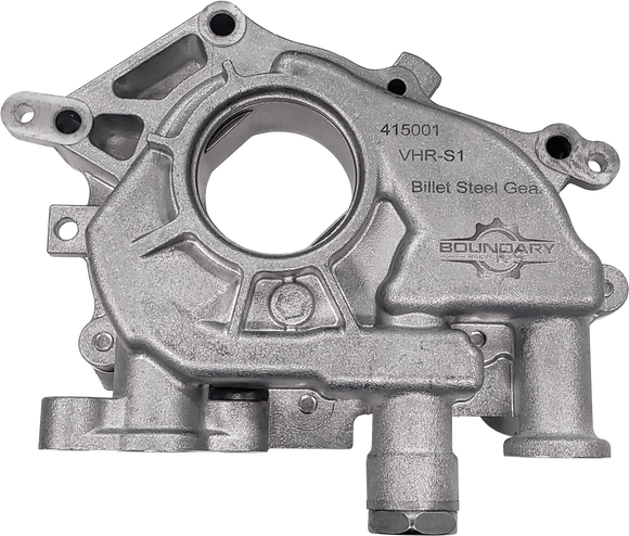 BOUNDARY RACING PUMPS BILLET OIL PUMP: 2007+ NISSAN VQ APPLICATIONS