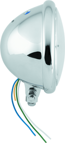 Bikers Choice 5-3/4 Chrome Bottom Mount Headlight Clear Lens H4 60/55W Universaal-1