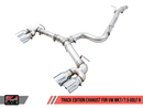 AWE Tuning Mk7 Golf R Track Edition Exhaust w/Chrome Silver Tips 102mm-1