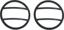 Kentrol 07-18 Jeep Wrangler JK Fog Light Cover Pair - Powdercoat Black-1