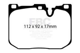 EBC 2017+ BMW M240 Coupe Bluestuff Front Brake Pads