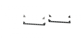 Road Armor TRECK Dual Lower 5ft Bed Mid-Size Truck Rail Mounts (Pair)