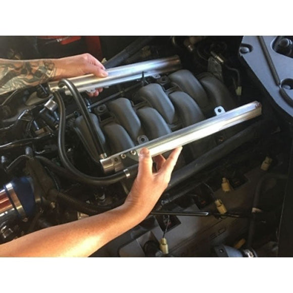 BBK 11-17 Ford Mustang 5.0L Coyote High Flow Billet Aluminum Fuel Rail Kit