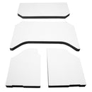 DEI 07-10 Jeep Wrangler JK 4-Door Boom Mat Headliner - 4 Piece - White-1