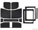 DEI 18-23 Jeep Wrangler JL 4-Door Boom Mat Complete Headliner Kit - 13 Piece - Black Leather Look-1
