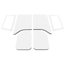 DEI 11-18 Jeep Wrangler JK 2-Door Boom Mat Complete Headliner Kit - 6 Piece - White-1