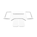 DEI 11-18 Jeep Wrangler JK 4-Door Boom Mat Complete Headliner Kit - 6 Piece - White-1