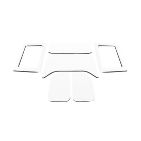 DEI 11-18 Jeep Wrangler JK 4-Door Boom Mat Complete Headliner Kit - 6 Piece - White